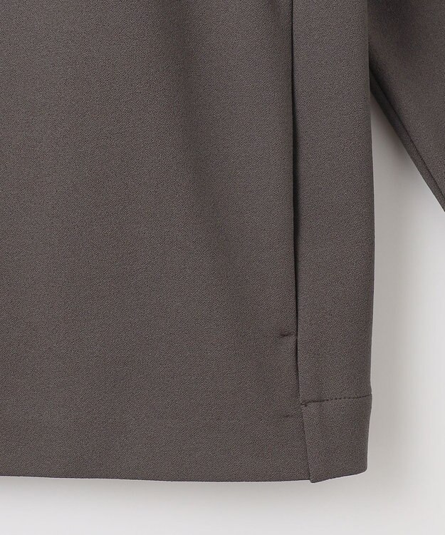 J.PRESS LADIES ジョーゼットジャージー タックスリーブ ブルゾン グレー系