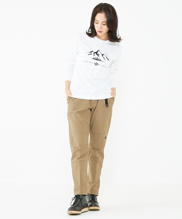 JOSEPH ABBOUD MOUNTAIN 【UNISEX】JOEコットンエアー カットソー ホワイト系