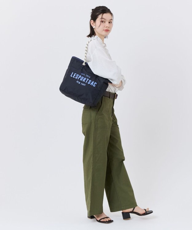 LeSportsac ML 2 WAY TOTE /2ウェイディープシーブルー/ライム 2ウェイディープシーブルー/ライム