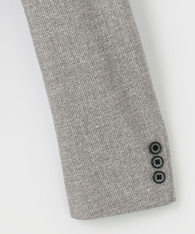 JOSEPH ABBOUD 【キングサイズ・ストレッチ/伸縮回復性】フランネルジャージージャケット ライトグレー系