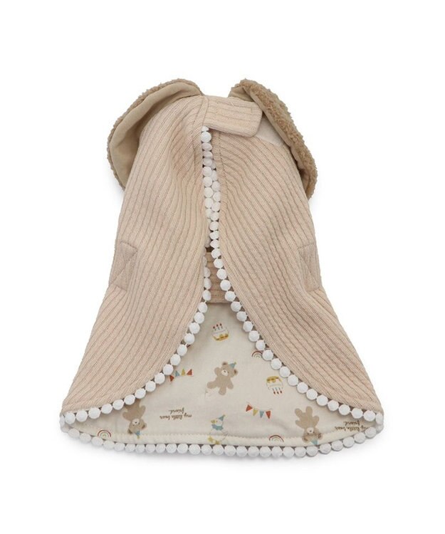 PET PARADISE ペットパラダイス くまちゃん お手軽 ポンチョ 小型犬 ベージュ