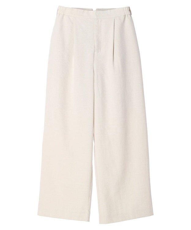 earth music&ecology タックワイドパンツ Ivory