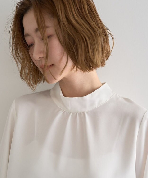 YECCA VECCA 【2点SET】ブラウスセットプリーツMIXジャンスカ Mocha