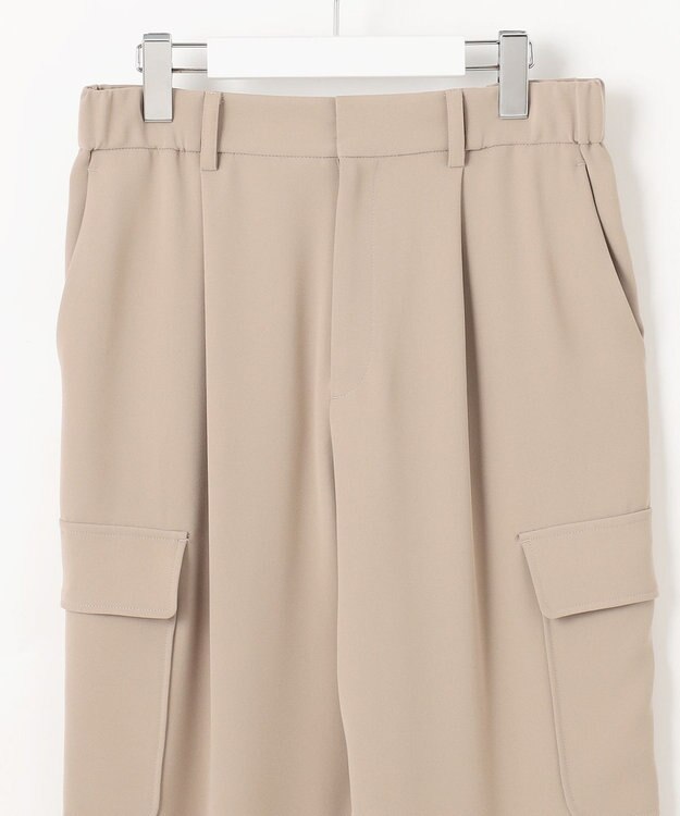 自由区 【洗える】ダブルクロスカーゴ パンツ モカ