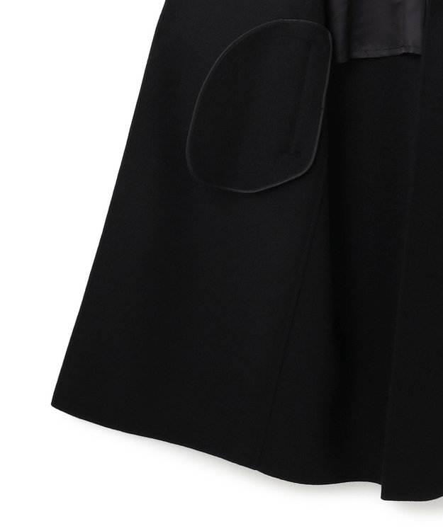 23区 S 【滝沢眞規子さん着用/VERY掲載】MANTECOPureリバー フード ロングコート ブラック系