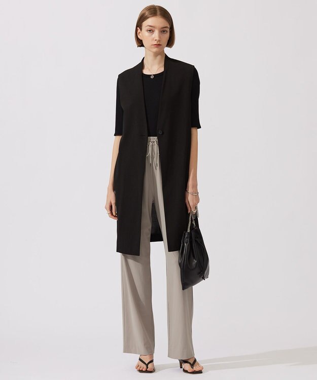 ICB 【洗える】4×2リブ プルオーバー ブラック系