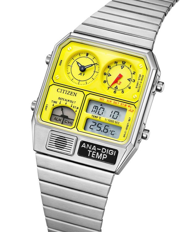 CITIZEN 【PLAYGROUND Edition 特定店限定モデル】アナデジテンプ 数量限定 JG2170-59Y シルバー