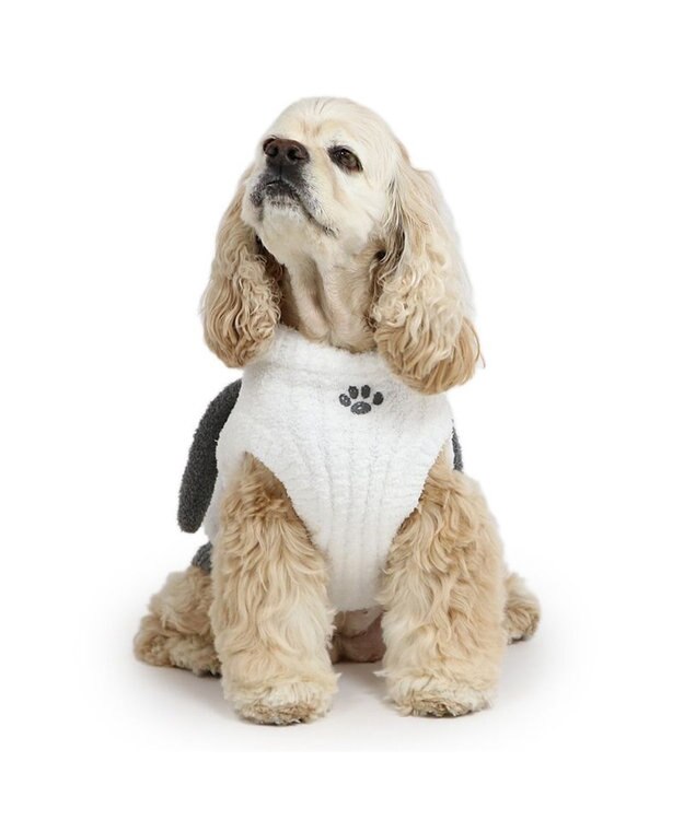 PET PARADISE スヌーピー  フェイス ニット 中型犬 ホワイト