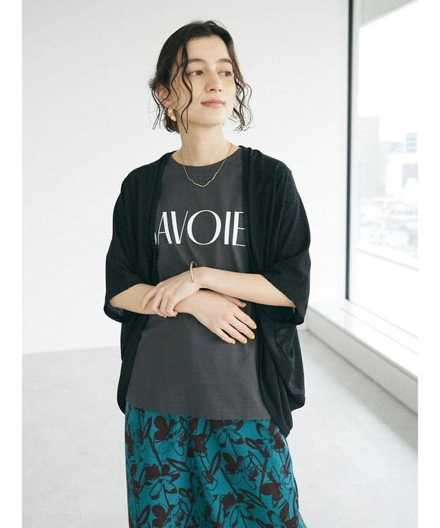 CRAFT STANDARD BOUTIQUE 【ＵＶカット】ＳＡＶＯＩＥ　ＴＥＥ Charcoal Gray