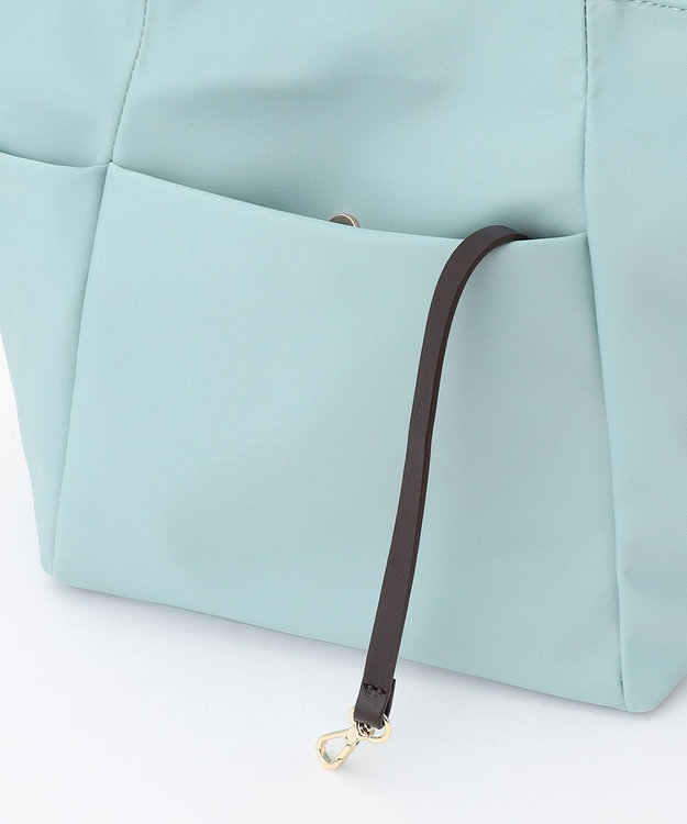 J.PRESS LADIES 【WEB限定】2wayナイロン Midium トート バッグ サックスブルー系