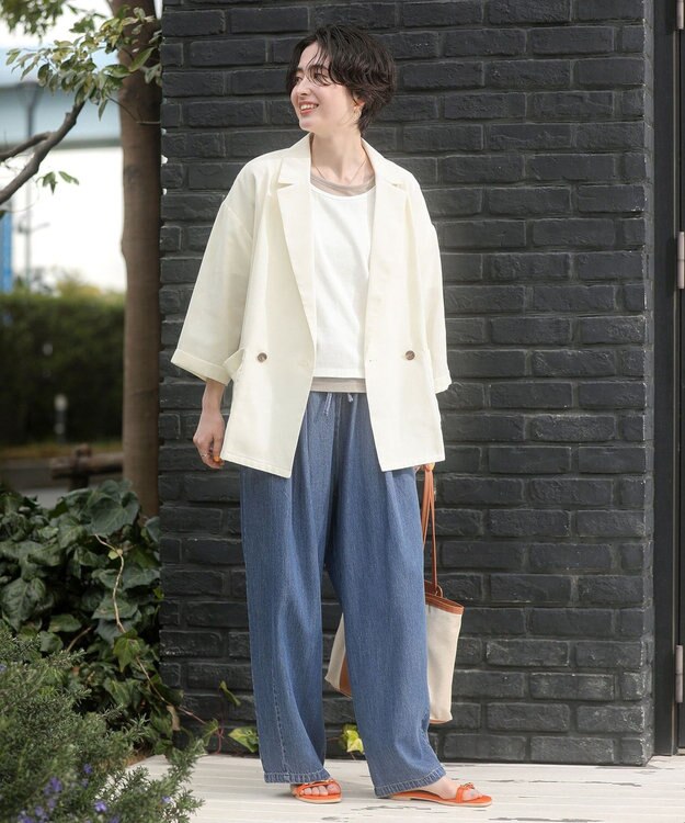 Green Parks 【適ON】シアーシャツジャケット Ivory