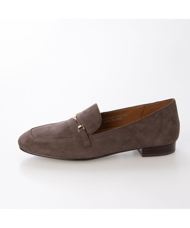 ing <ing>スクエアトゥビットローファー オークスエード