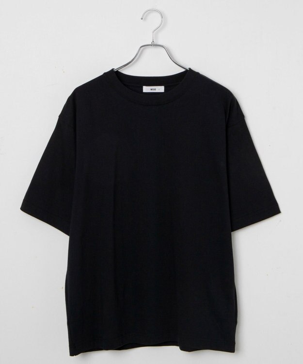 WEGO 【ユニセックス着用ITEM/綿100%/XSSMLサイズ展開】リラックスフィットコットンT ブラック