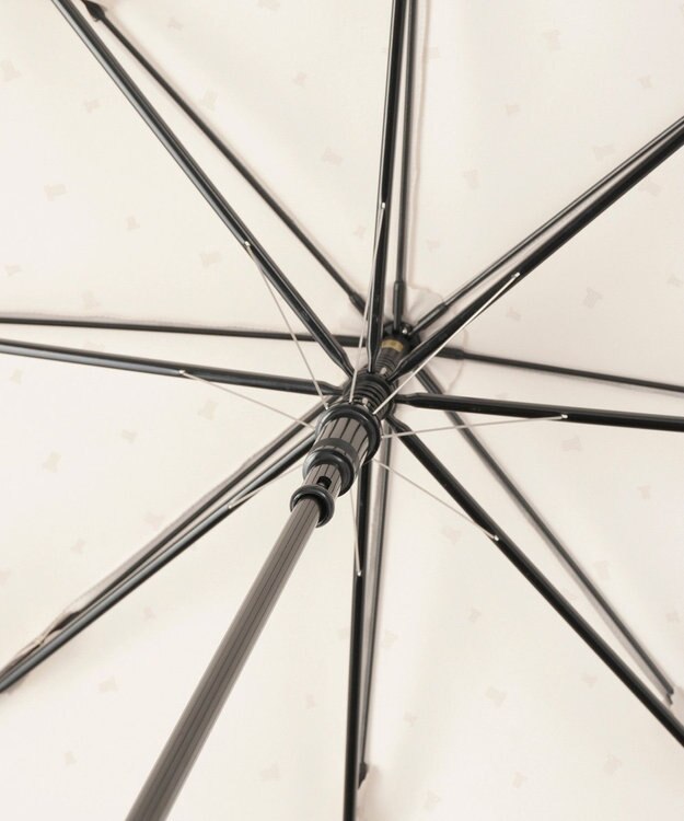 MOONBAT 【耐風】LANVIN en Bleu 長傘 サテンプリントリボン ベージュ