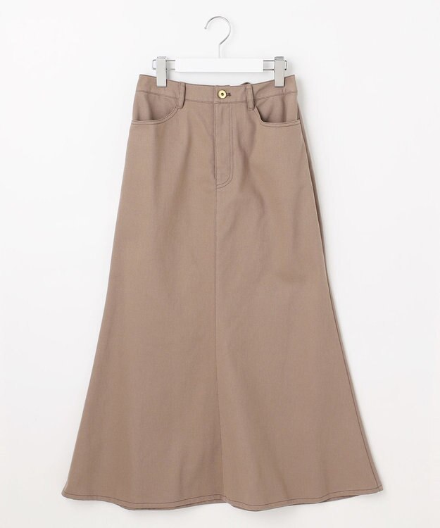 Feroux レースアップマーメイド スカート ベージュ系