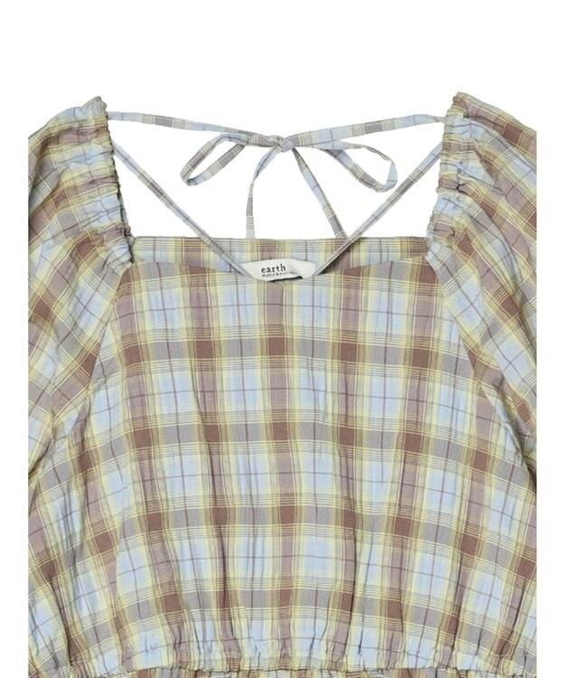 earth music&ecology ホルターネックシャーリングワンピース Lavender