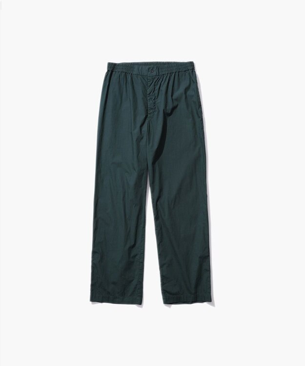 ATON COTTON LAWN | ワイドイージーパンツ - UNISEX GREEN