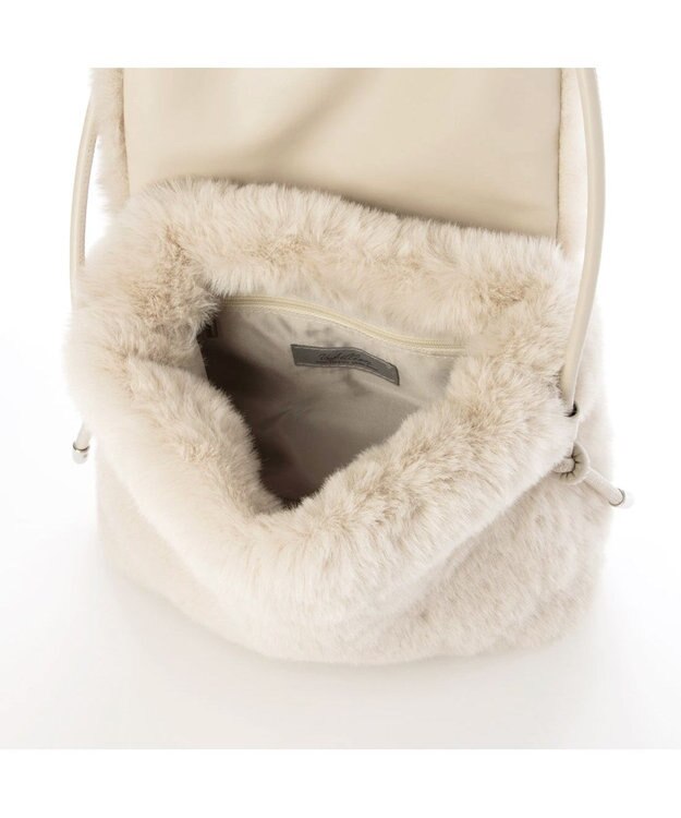 UNBILLION カシュカシュ cachecache / エコファーシンプルフラップショルダー アイボリー