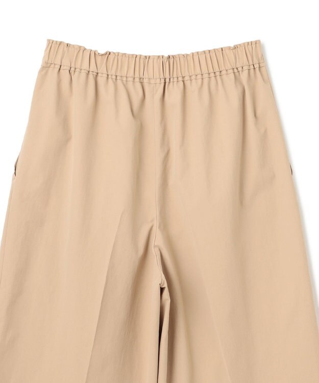 BEIGE， 【接触冷感/UVカット/洗える】YANN / ウエストゴムハーフタックパンツ Beige
