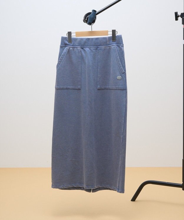 AMERICAN HOLIC DISCUS 加工裏毛ナロースカート Blue