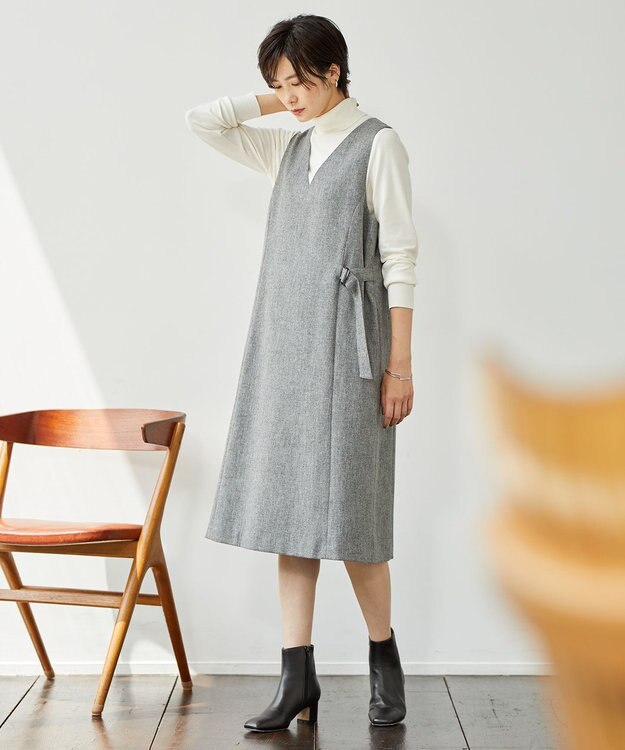 シャンブレーツイル ジャンパースカート / J.PRESS LADIES