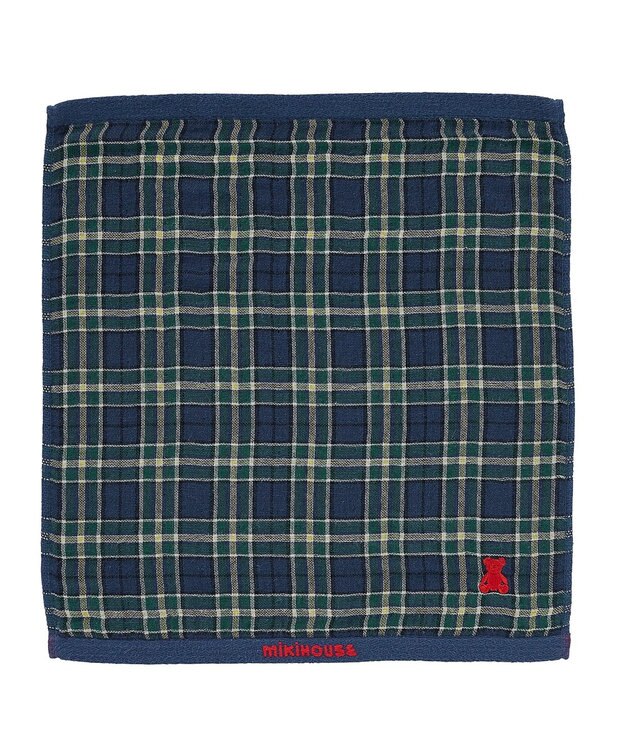 MIKI HOUSE HOT BISCUITS 【ふわはだたおる】ハンドタオル 紺