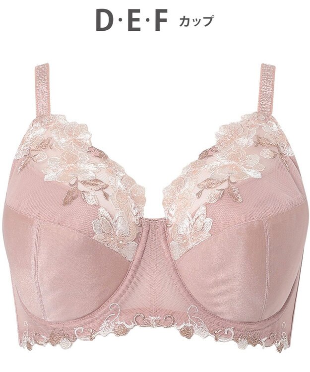 Wing ブラジャー Wing Lesiage 安定感のあるつけごこち 綿混素材(肌側) 【5010シリーズ】 フルカップブラ Hカップまで対応 大きいサイズ PB5010 ウイング／ワコール ピーチ