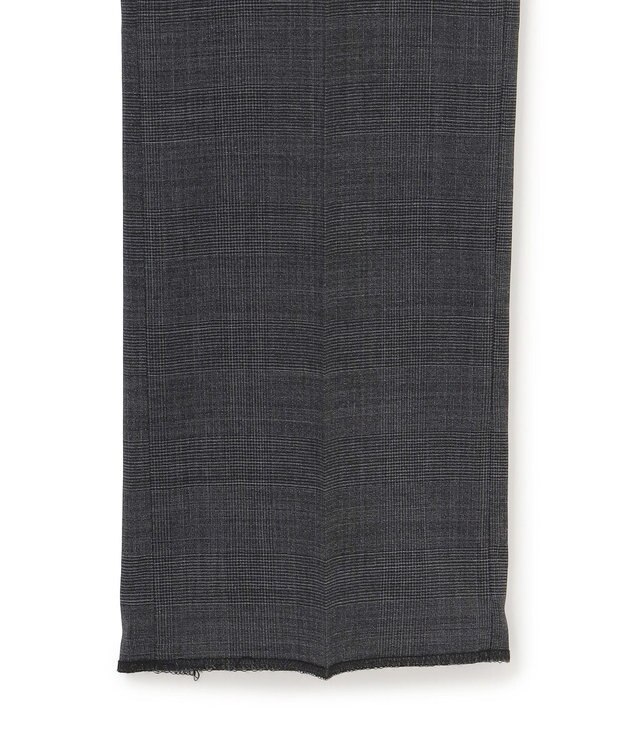 J.PRESS MEN 驚きの軽さ【洗える / 高通気性 / ストレッチ性 / 防シワ】グレナカートチェック スラックス / ノータック グレー系3