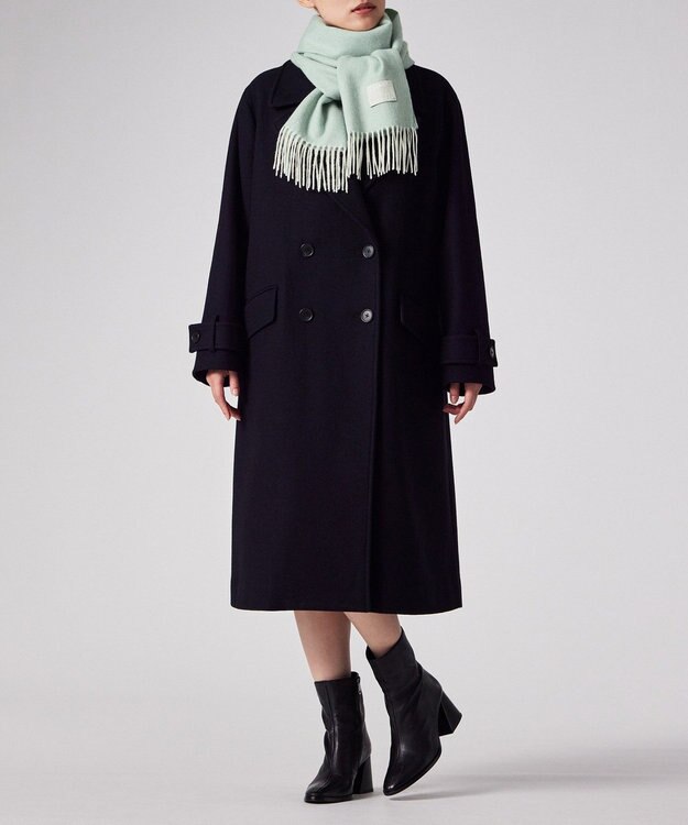 Paul Smith Cropped Logo カシミヤブレンド マフラー ミントグリーン