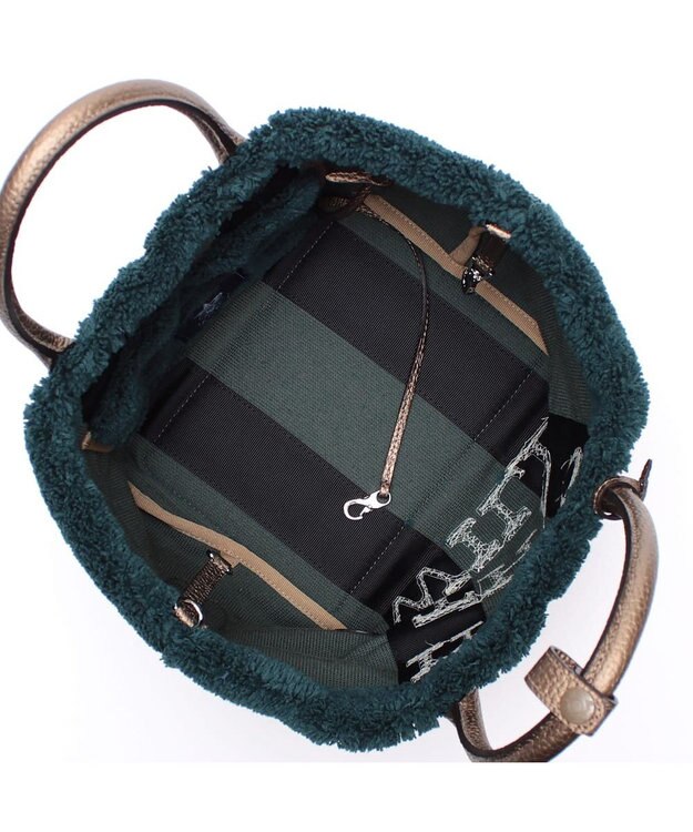 A.D.M.J. 【もこもこ】オスカー/コード刺しゅうキューブトート21cm(Dカン＋) MINELAL WOODS