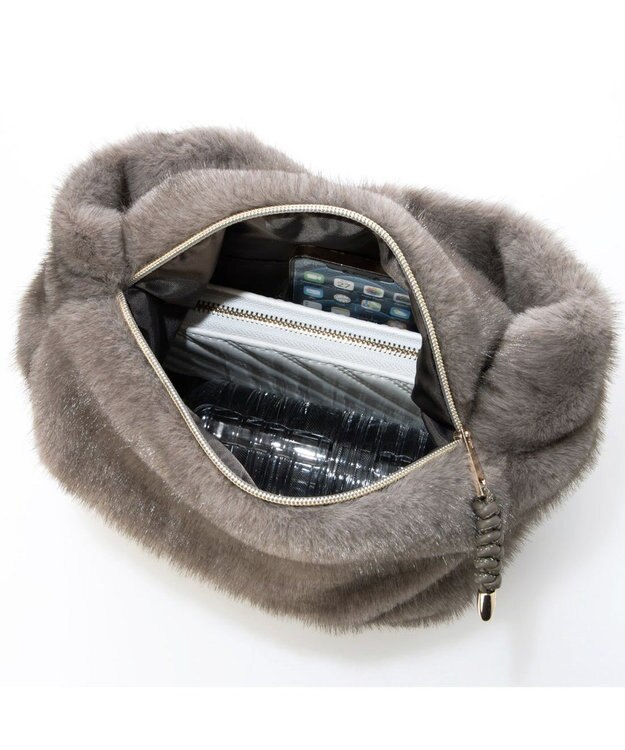 UNBILLION カシュカシュ cachecache / エコファーワンハンドルシンプルトート GY