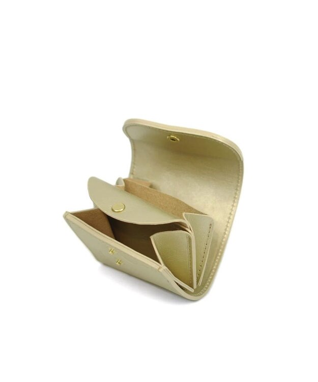 UNBILLION perche 姫路レザーかぶせミニウォレット ゴールドドット