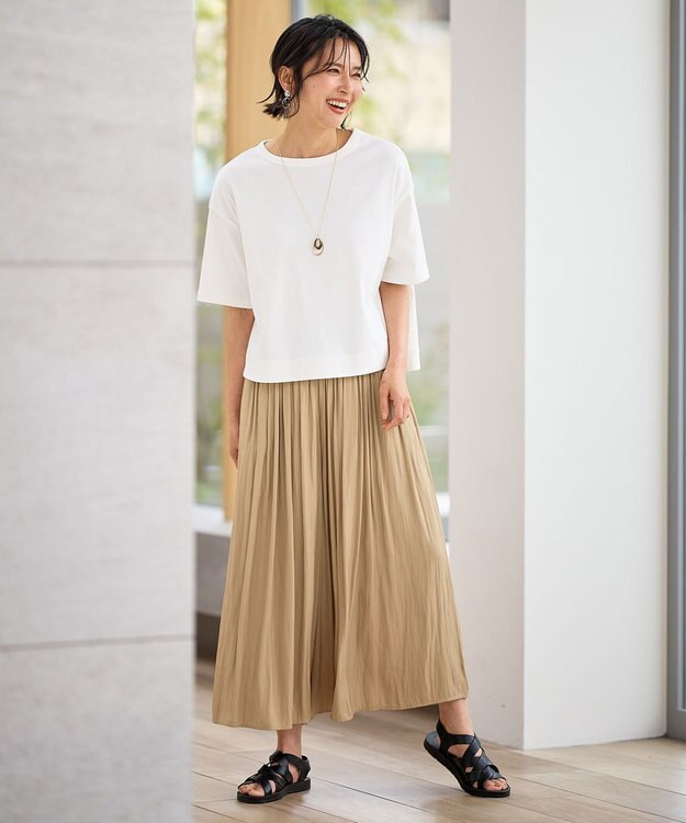 ANY L フライスワイドTシャツ オフ