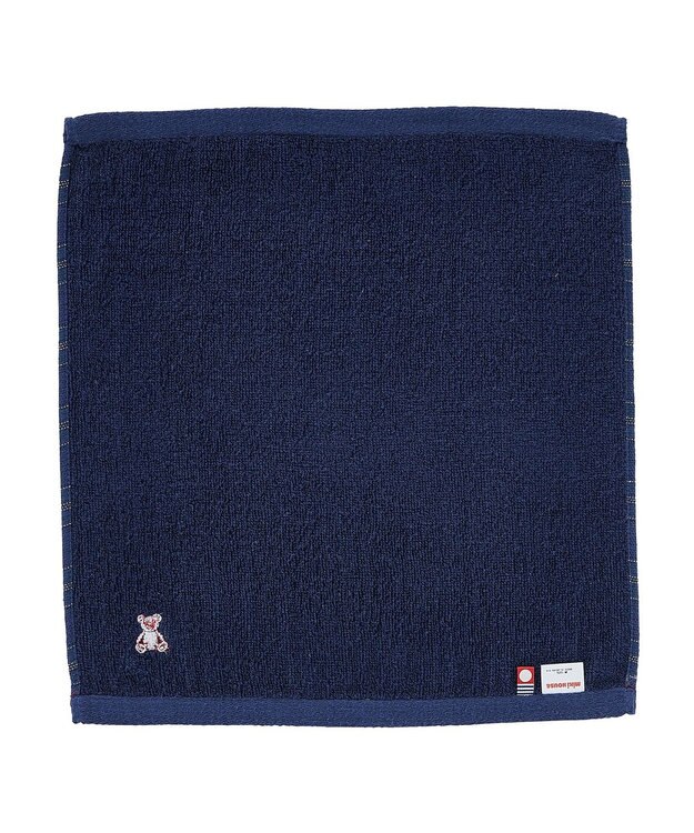 MIKI HOUSE HOT BISCUITS 【ふわはだたおる】ハンドタオル 紺