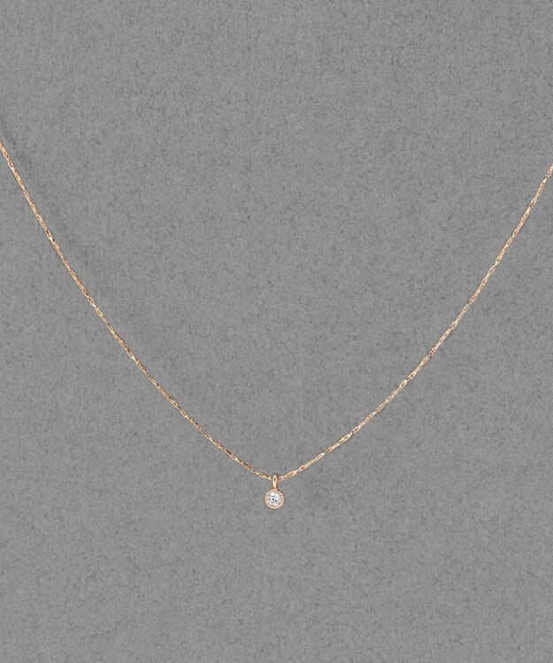 Phoebe 【金属アレルギー対応】シャイニーフチミルネックレス　シャンパンゴールド シャンパンゴールド