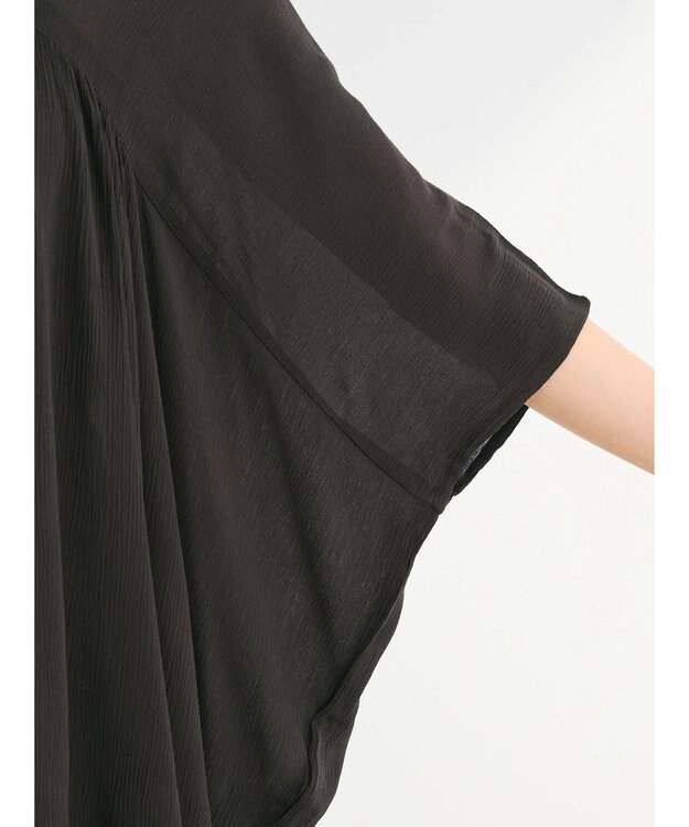 Green Parks Ｉ　レーヨンクレープチュニック Black