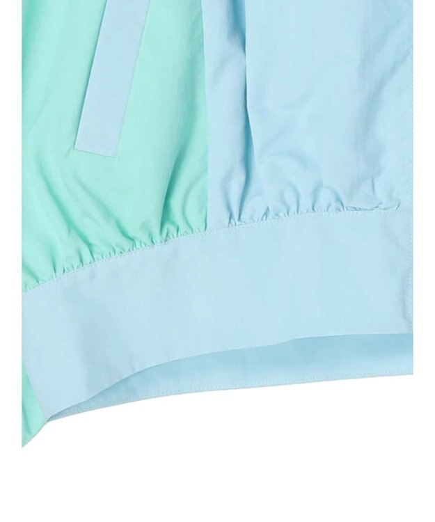 earth music&ecology コクーンギャザー切替ブルゾン Sax