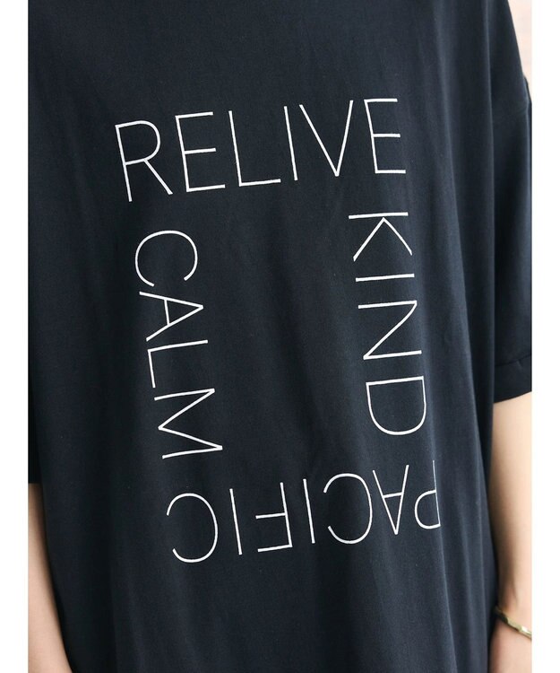 CRAFT STANDARD BOUTIQUE シルケット天竺　スクエアＰＴ　ＢＩＧ　Ｔｅｅ　Ｓ／Ｓ Black