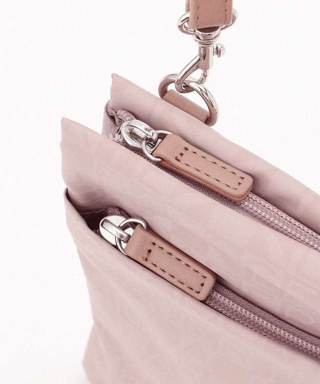 LA BAGAGERIE モノグラムデイリーミニマムポシェット ピンク