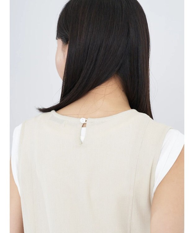 earth music&ecology ツイルフレアジャンスカ Light Beige