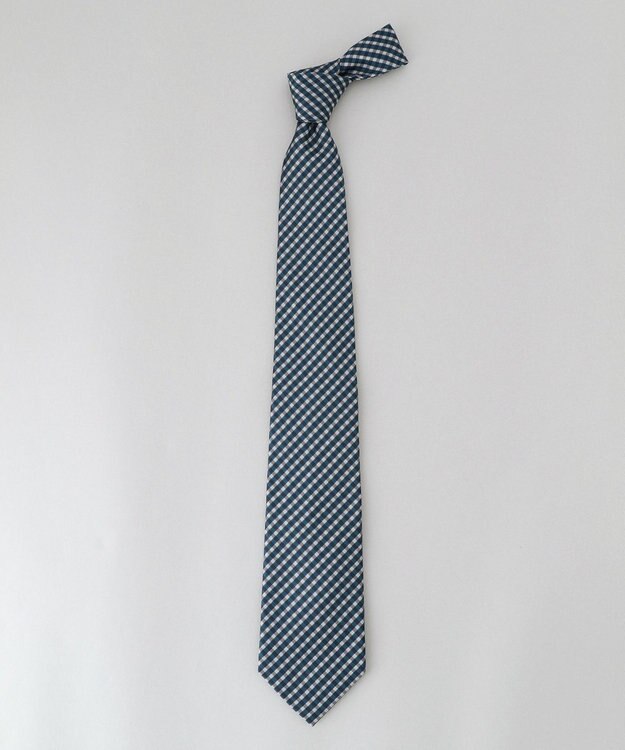 GOTAIRIKU GOTAIRIKU別注【日本製】シルク ネクタイ_チェック スカイブルー系8