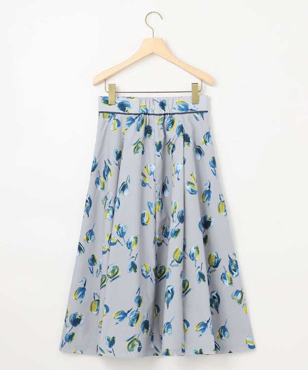 組曲 チューリッププリント フレアスカート ロイヤルブルー系5