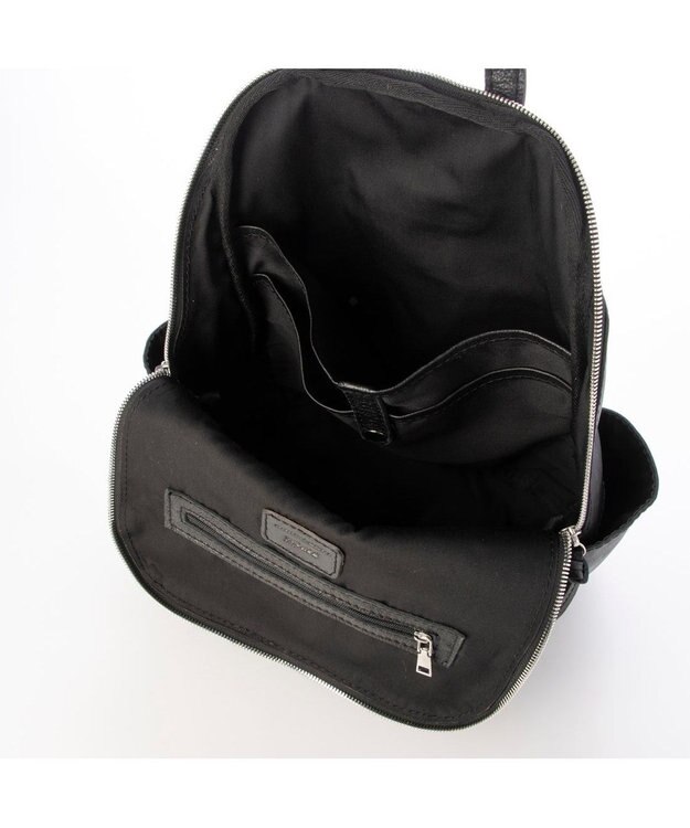 UNBILLION ペルケ perche / ダブルジッパー牛革バックパック ブラック