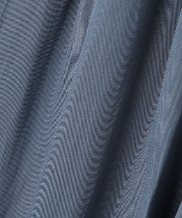 自由区 S 【WEB限定・ウエストゴム・長さ調整可・洗える】ビンテージツイル ギャザーパンツ リッツブルー