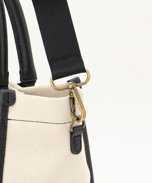 LA BAGAGERIE クラシックタテナガトート ブラック×ナチュラル