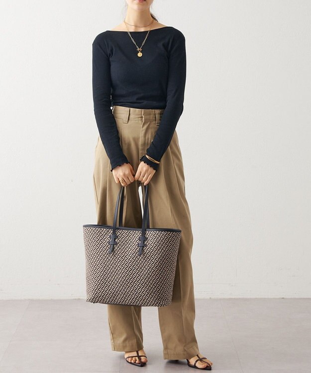 IACUCCI モノグランマ L JACQUARD/RUGA ブラック