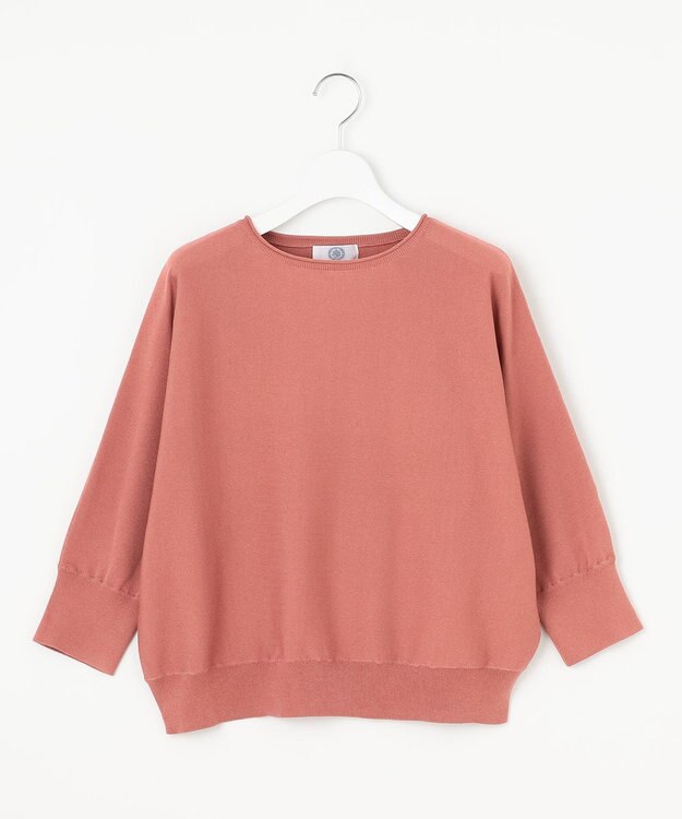 J.PRESS LADIES S 【WEB限定カラーあり・洗える・抗菌防臭】COTTON POLYESTER ドルマンスリーブ ニット ローズピンク系