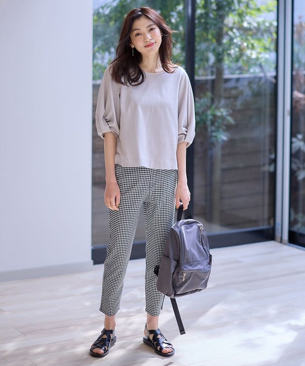 ANY L 【ストレッチ】大人の7daysデイリーパンツ ギンガム