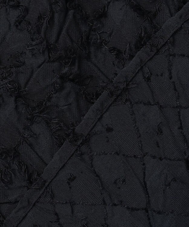 自由区 L 【セットアップ対応】ワッシャーカットジャカード ブラウス ミッドナイト