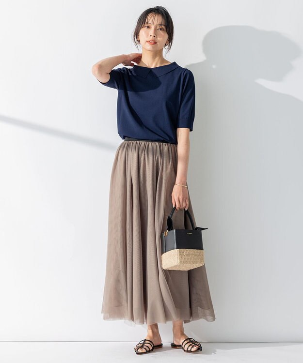 23区 VIOLAd'ORO MIRO スクエアバスケット バッグ ブラック